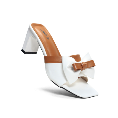 Bow Block Heel Mules for Women | Nawabi Shoes BD