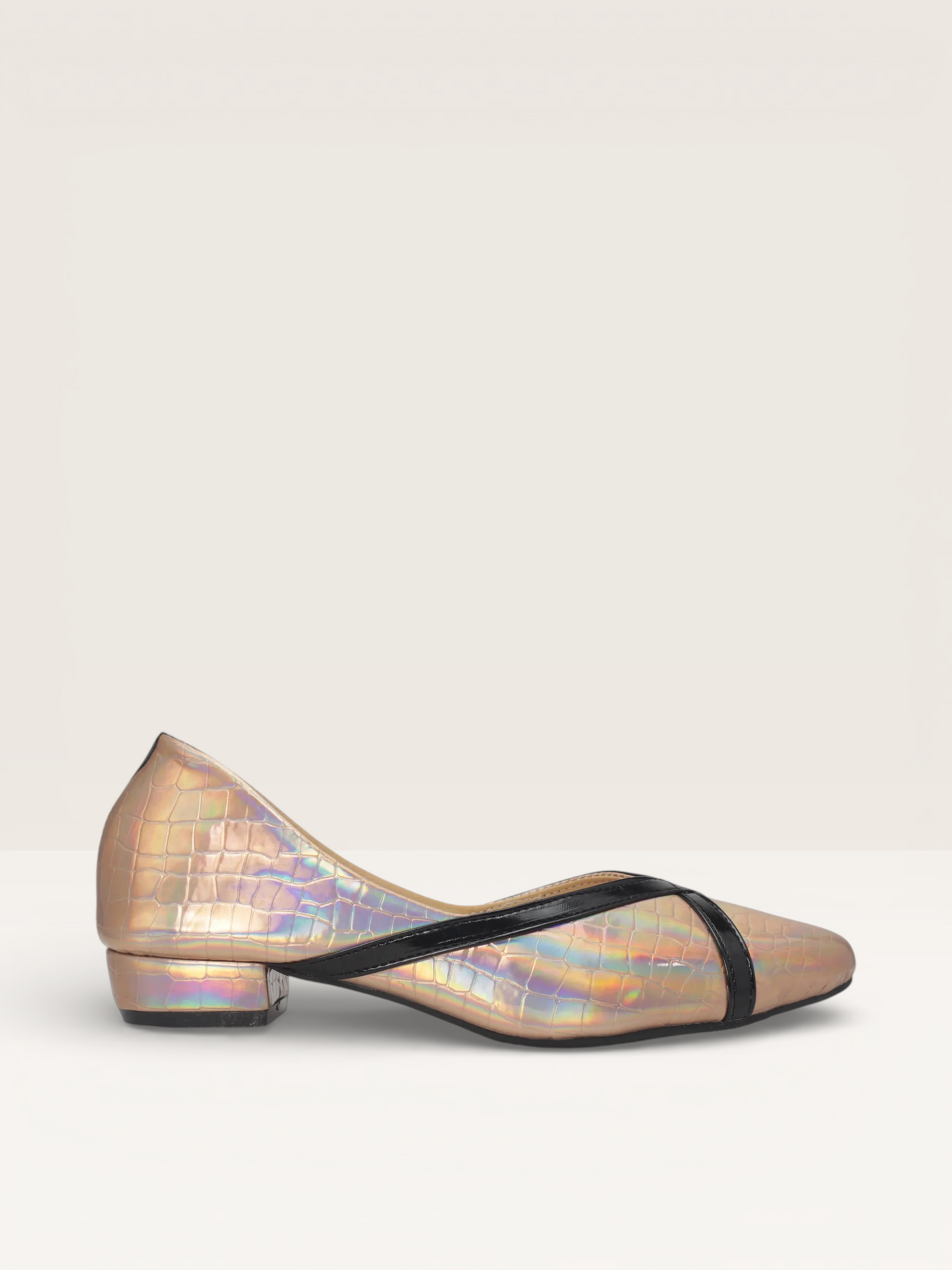 Women's Low-Heel Pumps with Crossover Strap and Pointed Toe | Nawabi Shoes BD - Nawabi Shoes BD