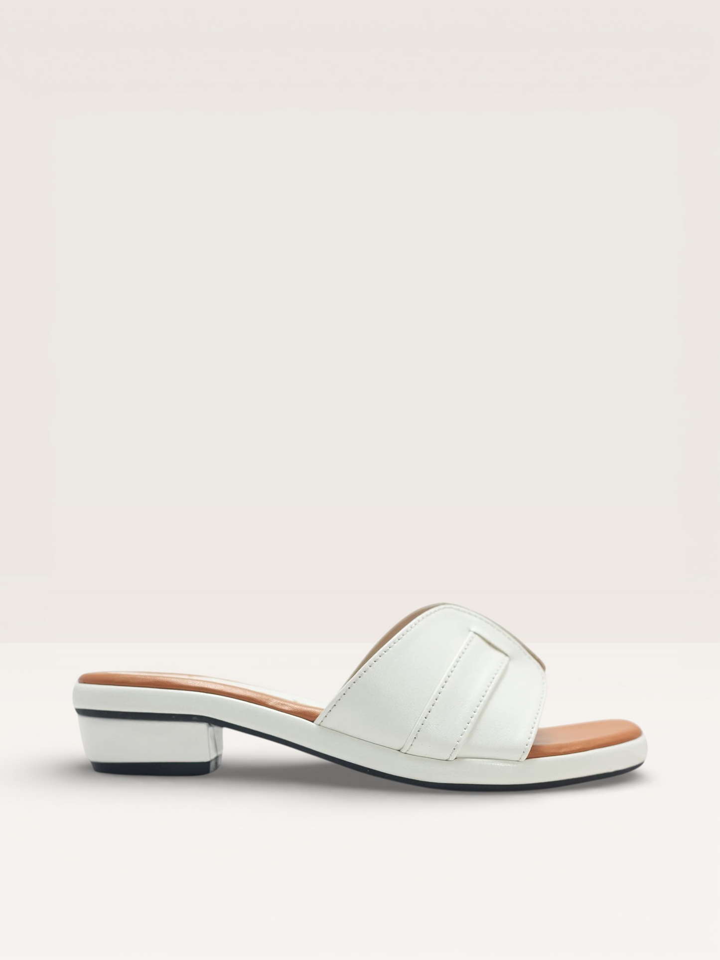 Comfortable Brown Ladies Sandals | Low Block Heel Office & Party Wear - Nawabi Shoes BD