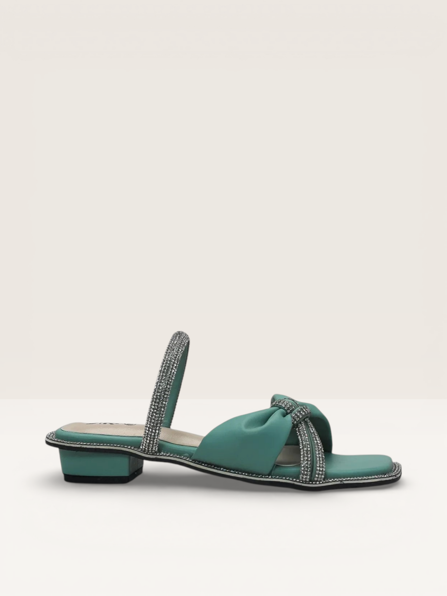 Rhinestone Sandals - Elegant Flat Sandals for Women - Nawabi Shoes BD - Nawabi Shoes BD