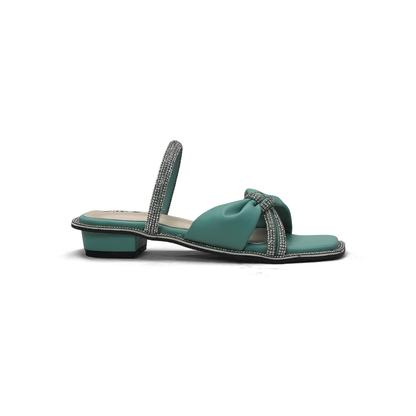Rhinestone Sandals - Elegant Flat Sandals for Women -  Nawabi Shoes BD (Copy)