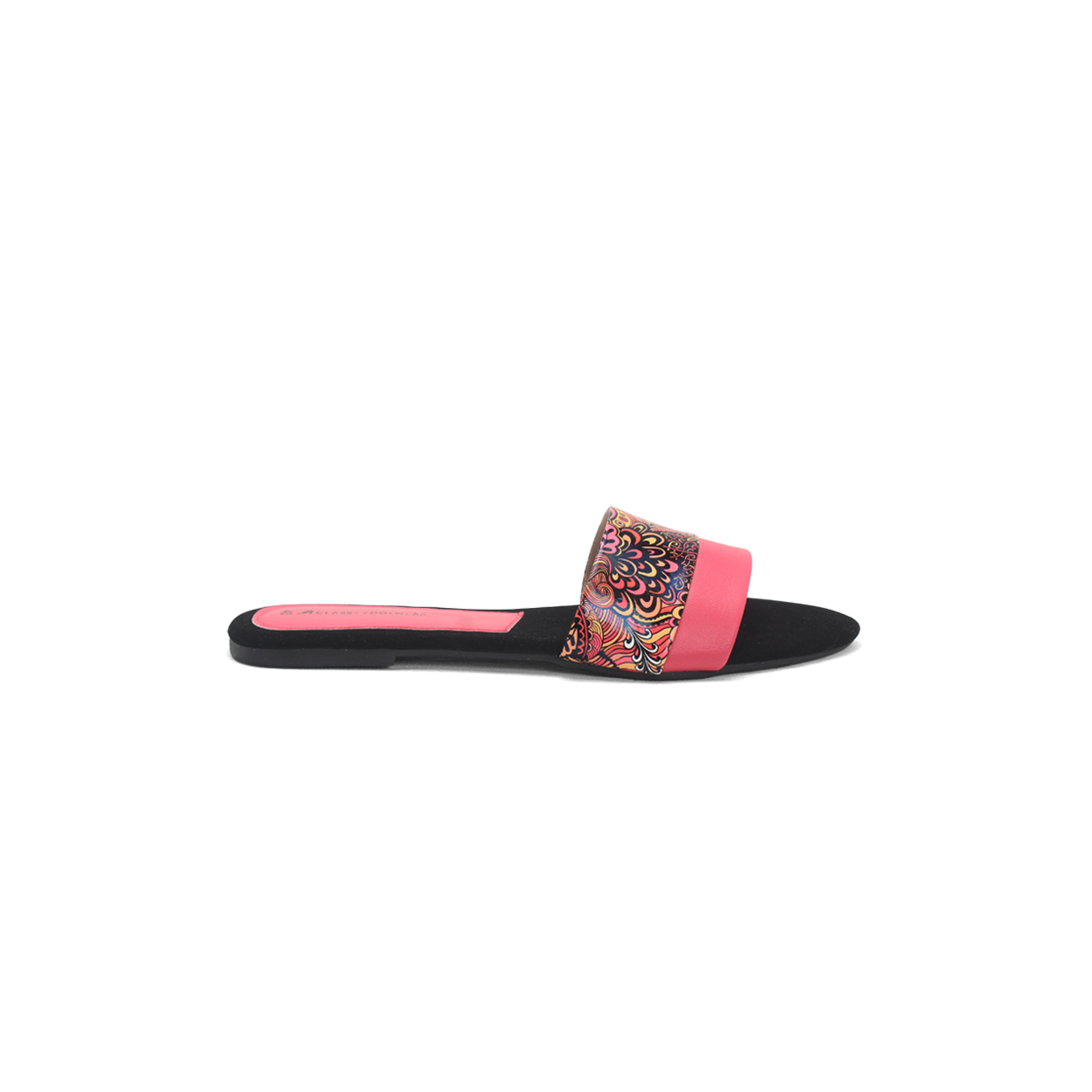 Pink Embellished Flat Sandal-Nawabi Shoes BD