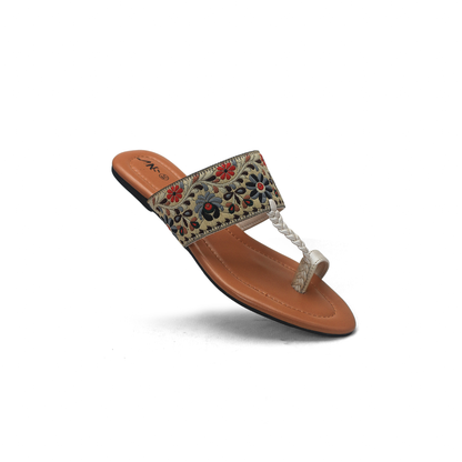 Sandals - Stylish Flat Kolhapuri Chappals for Women - Nawabi shoes bd