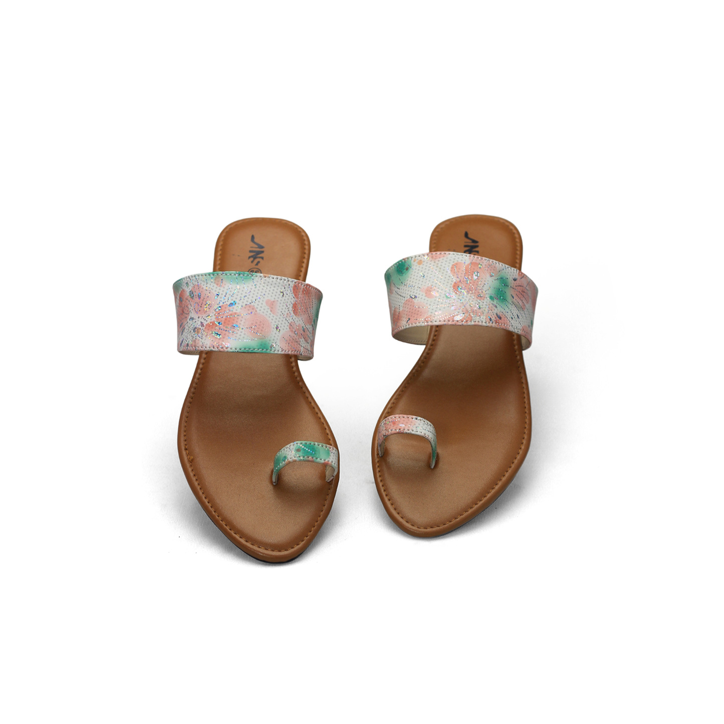 Stylish & Comfortable Sliders - Floral Print Criss-Cross Sandals - Nawabi shoes bd