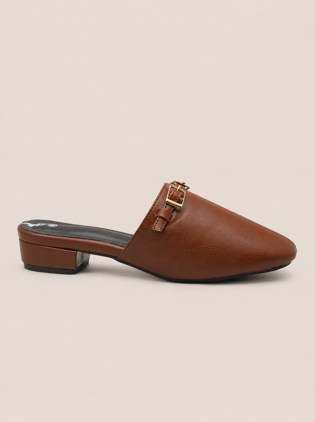 Nawabi Classic Buckle Closed Toe Mule Shoes for Women | Nawabi Shoes