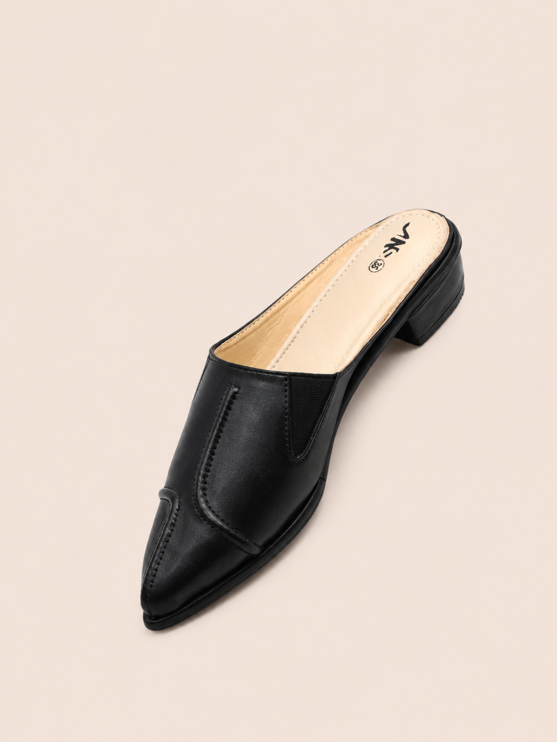 Classic Pointed Toe Low Heel Mule Shoes for Women  | Nawabi Shoes