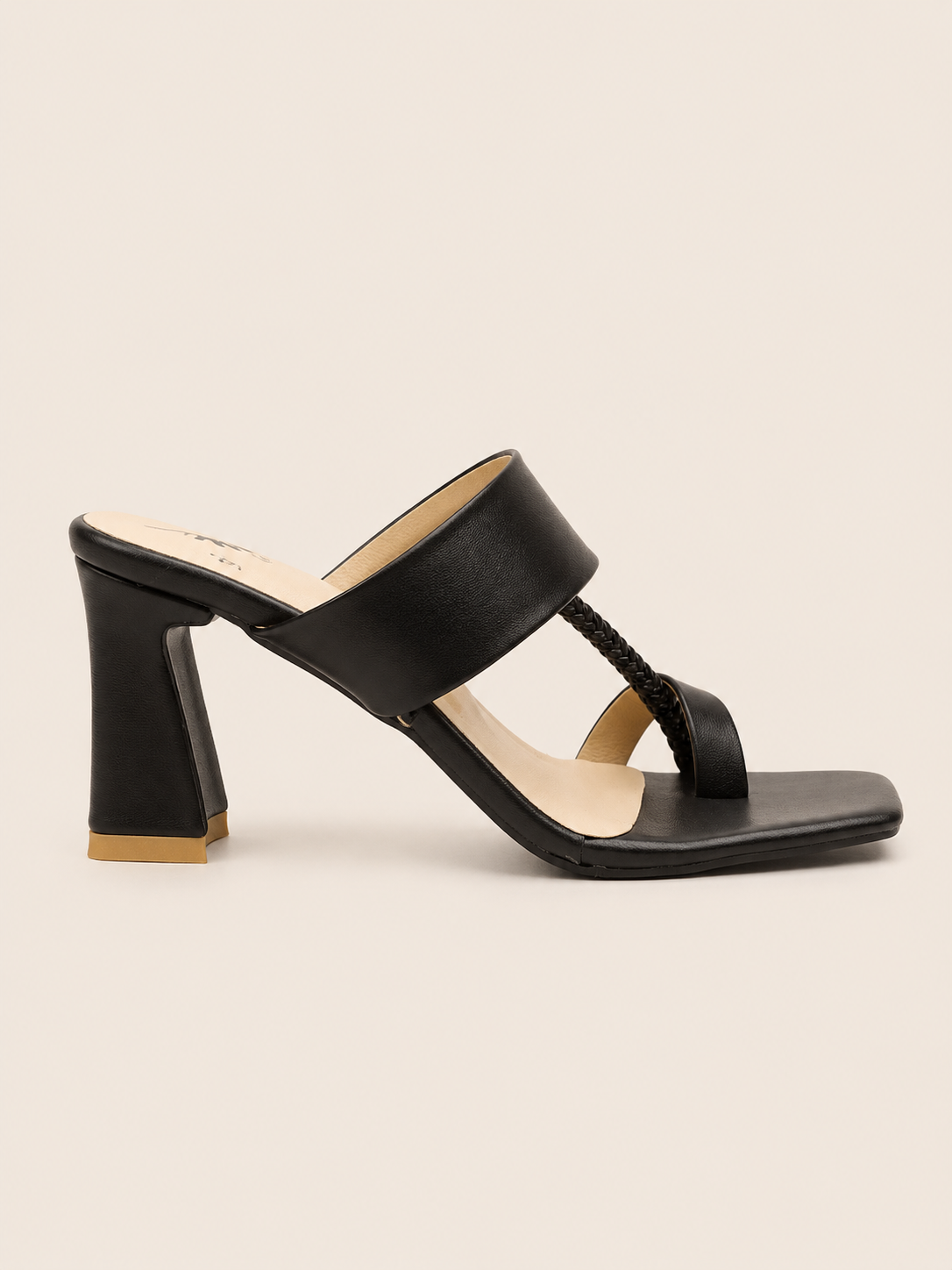 Women's Premium Braided Toe Ring Block Heel Sandals | Elegant Ladies Heels Bangladesh