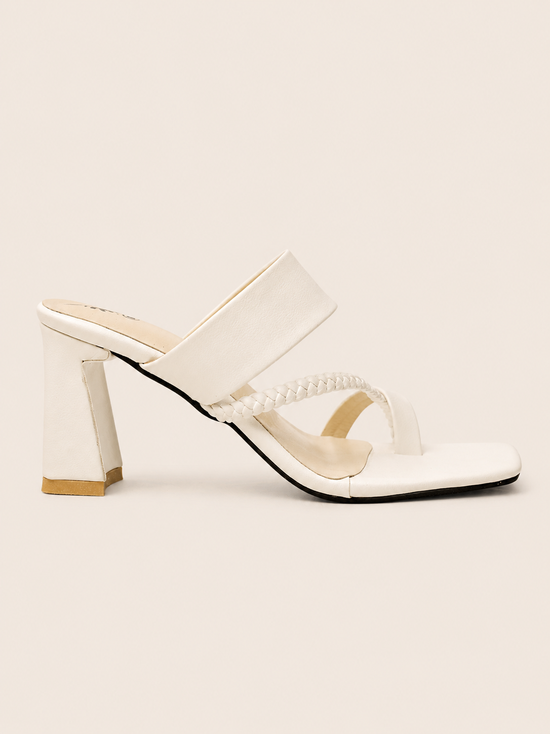 Women's Premium Braided Toe Ring Block Heel Sandals | Elegant Ladies Heels Bangladesh