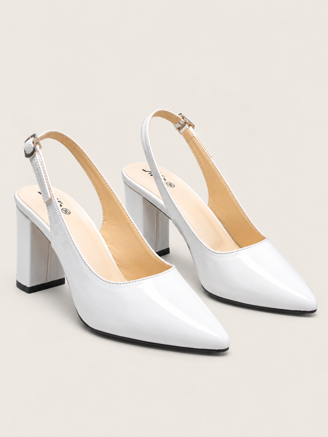 Women’s Pointed Toe Block Heel Pumps | Slingback Heels | Nawabi Shoes