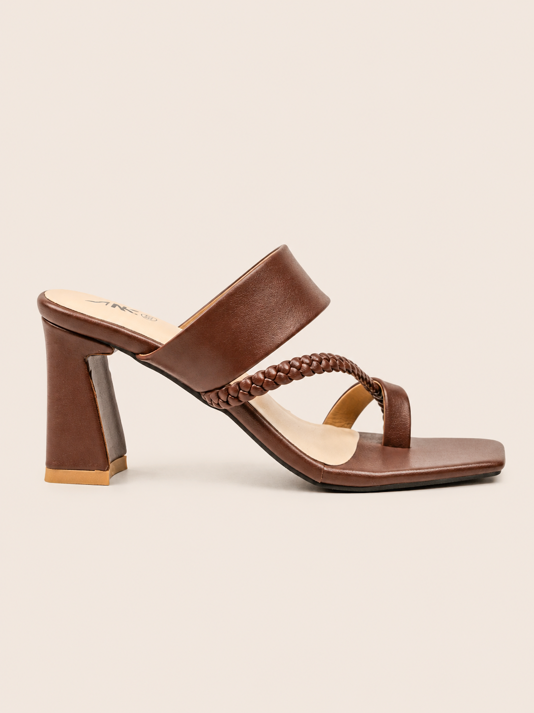 Women's Premium Braided Toe Ring Block Heel Sandals | Elegant Ladies Heels Bangladesh