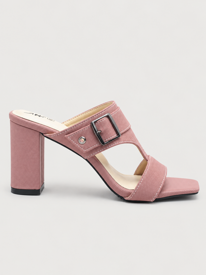 Women’s Block Heel Sandals with Buckle Strap  | Nawabi Shoes