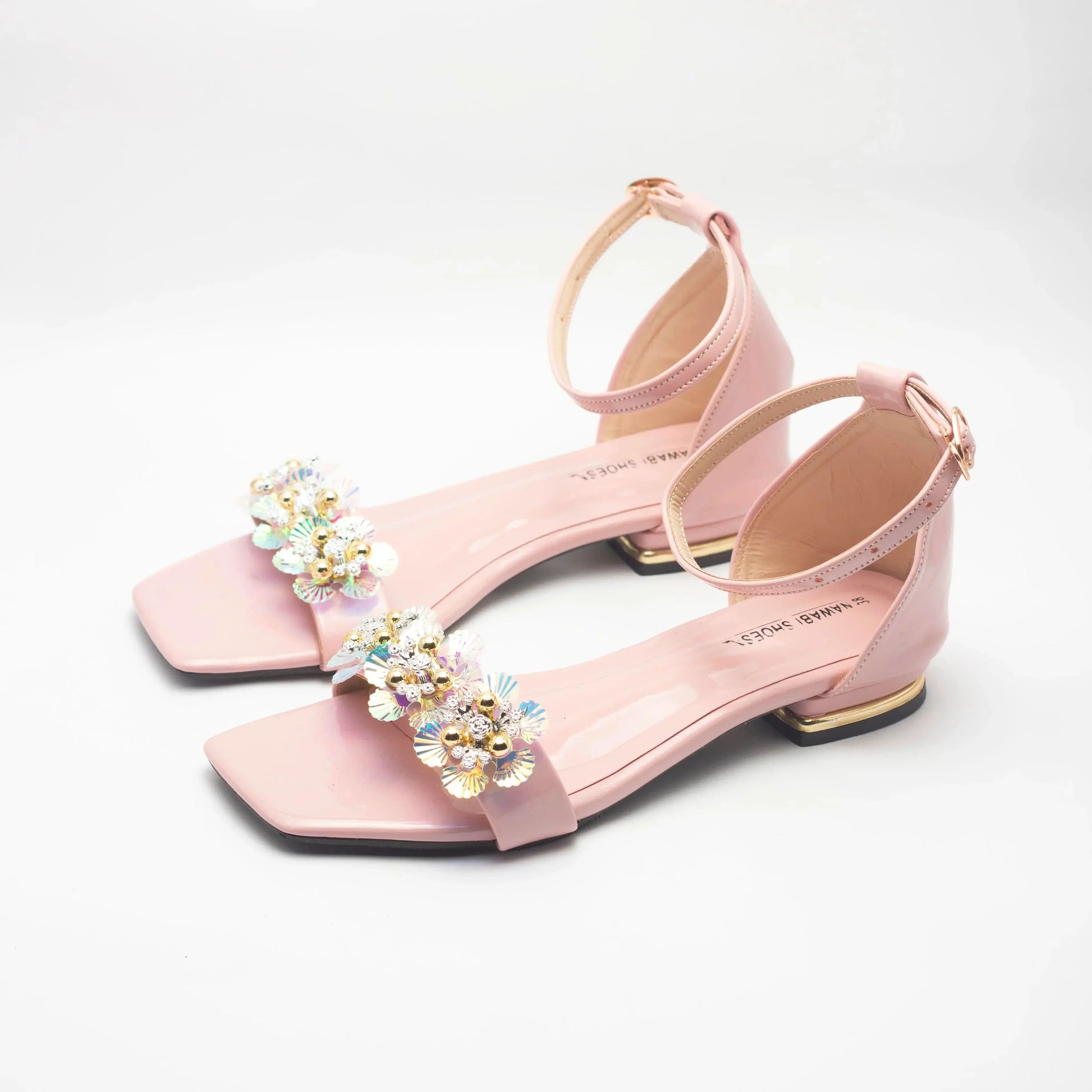 Crystal Strappy Women's Flat Sandals | Nawabi Shoes BD - Nawabi Shoes BD