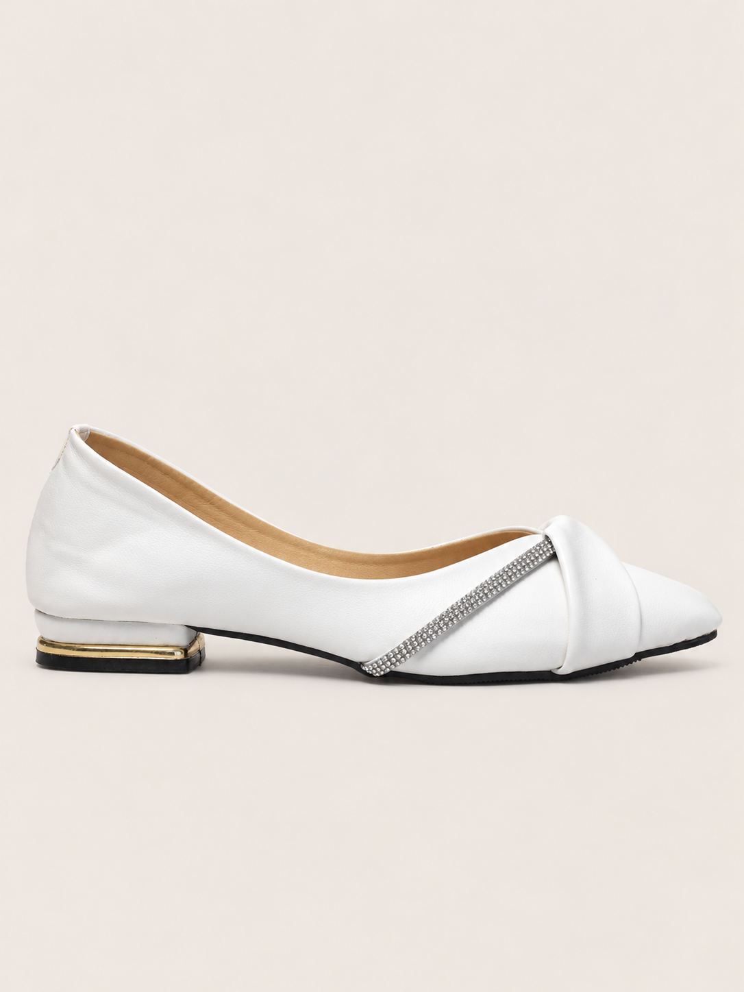 Women's Pointed Toe Rhinestone Ballet Flats  | Nawabi Shoes (Copy)