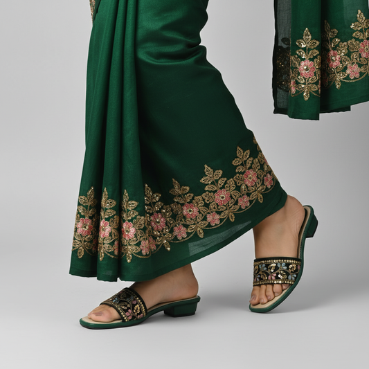 Prose Sandals | Embellished Heels for Girls for Festivities – Nawabi Shoes BD