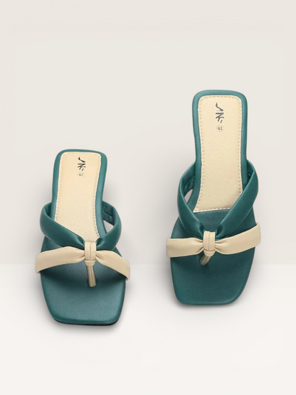 Knotted Strap Flat Sandals - Stylish Minimalist Flats with Square Toe - Nawabi Shoes BD