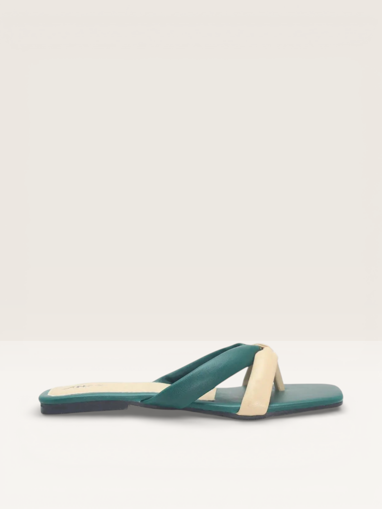 Knotted Strap Flat Sandals - Stylish Minimalist Flats with Square Toe - Nawabi Shoes BD