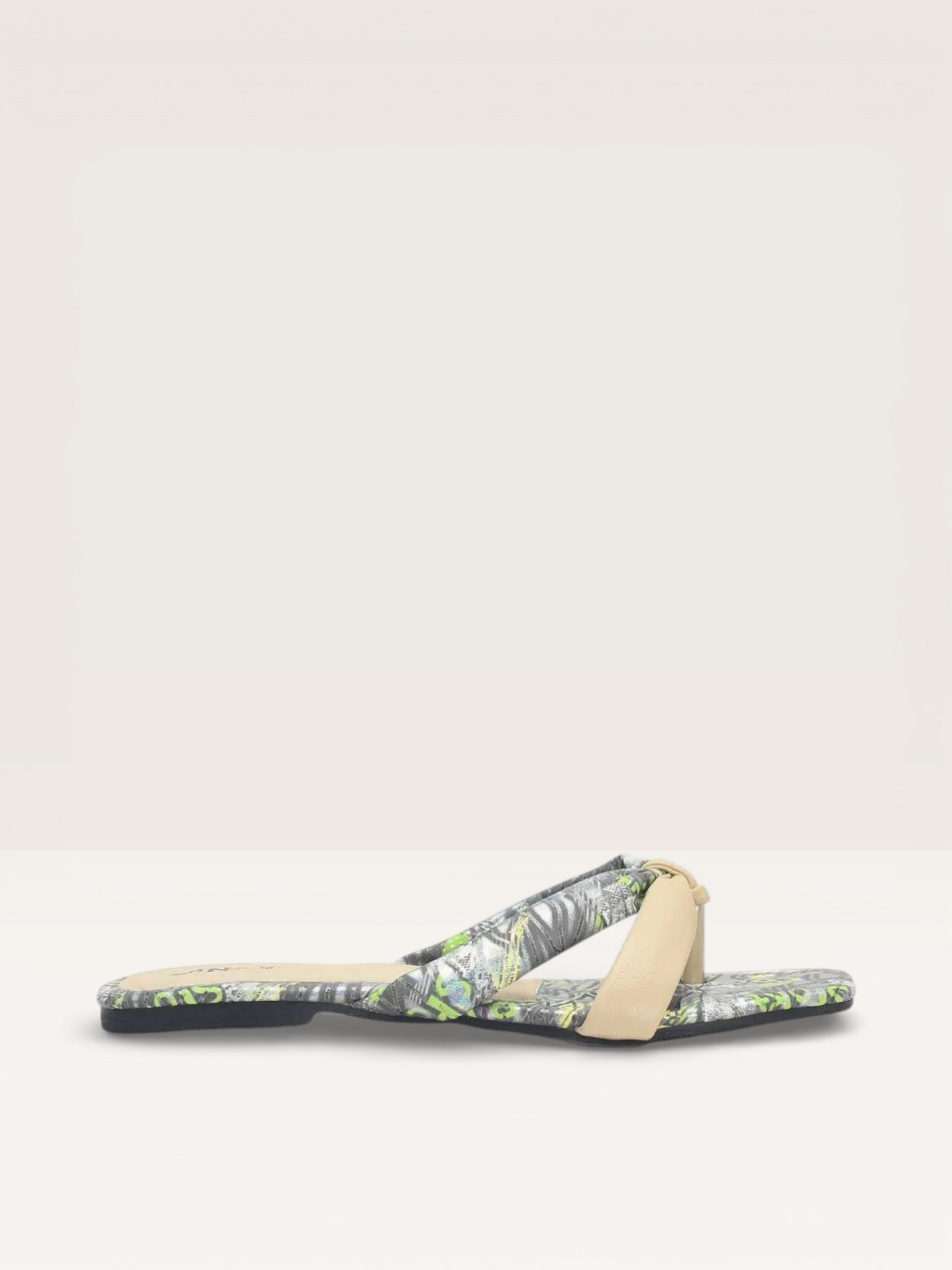 Knotted Strap Flat Sandals - Stylish Minimalist Flats with Square Toe - Nawabi Shoes BD