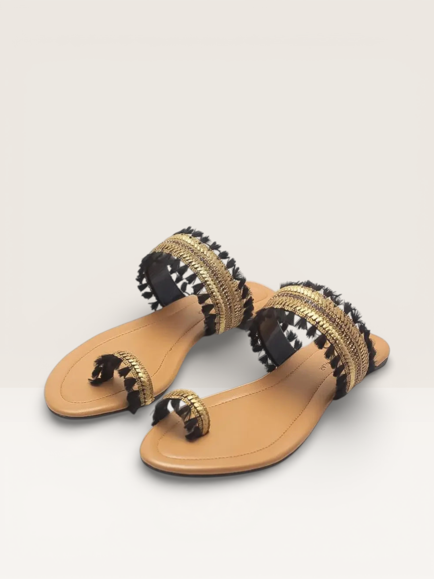 Nagra Classy Flat Sandals | Nawabi Shoes BD - Nawabi Shoes BD