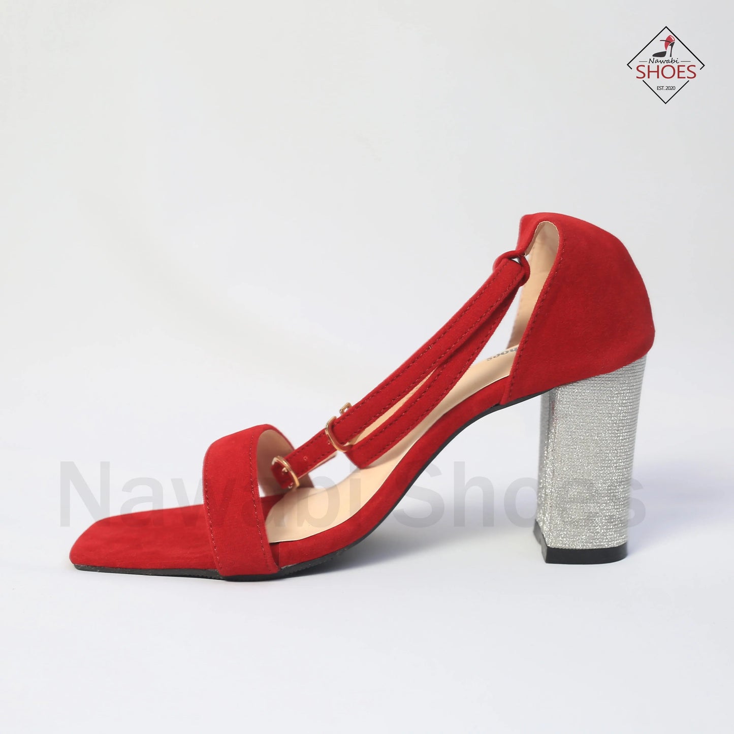 Shop Ankle Strap Block Heels Luxury Shoes | Nawabi Shoes BD - Nawabi Shoes BD