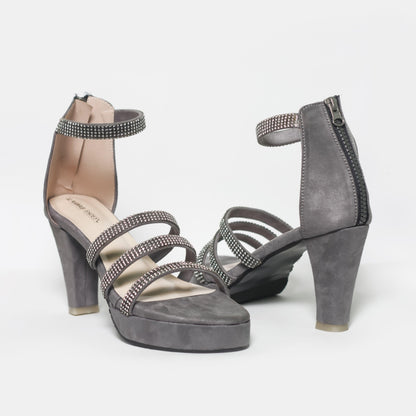 Dark Grey Balance Heel Women's Shoes 