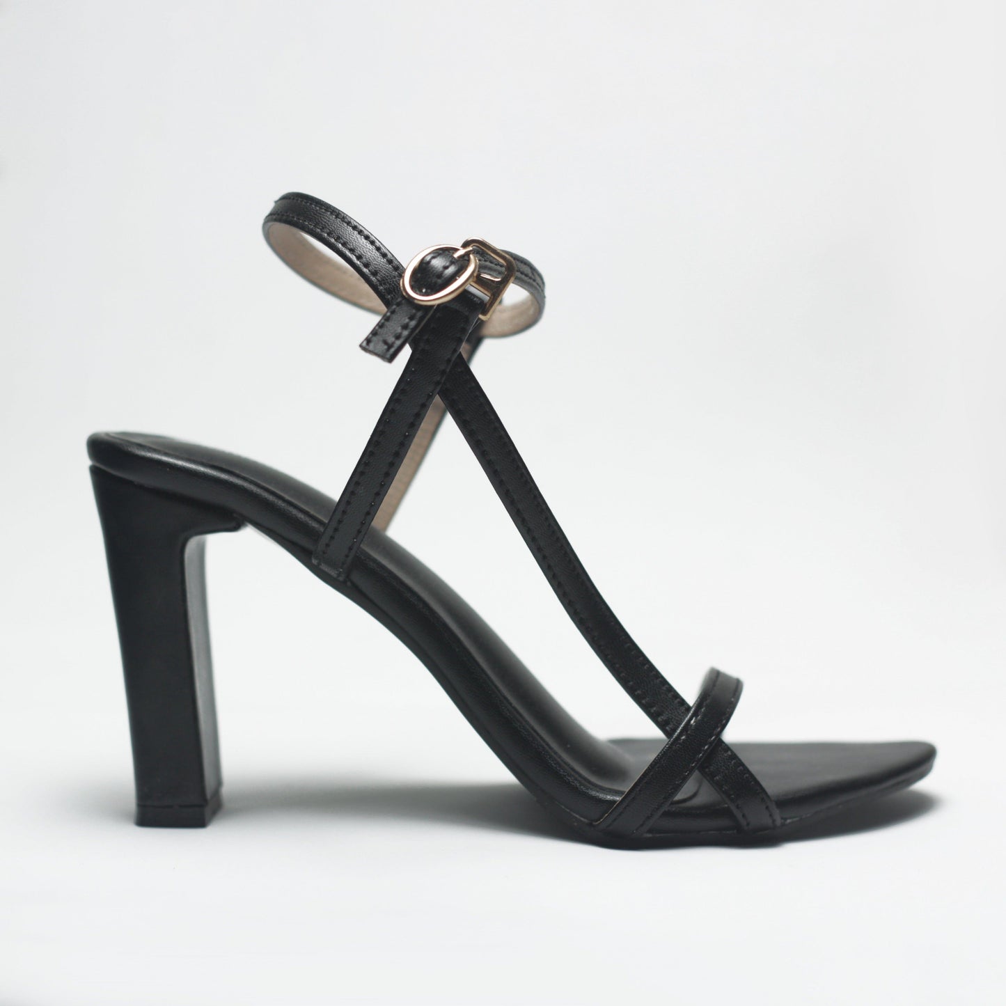 Black 4 inch Block Heels Luxury Shoes-Nawabi Shoes BD