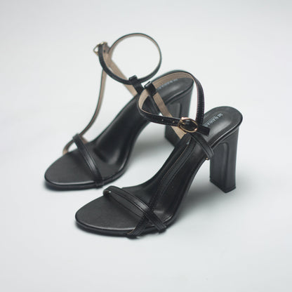 Nawabi Shoes BD Shoes 35 / Black / 2 Inch Block Heels Luxury Shoes