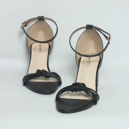 Nawabi Shoes BD Shoes 35 / Black Block Heels Shoes For Women