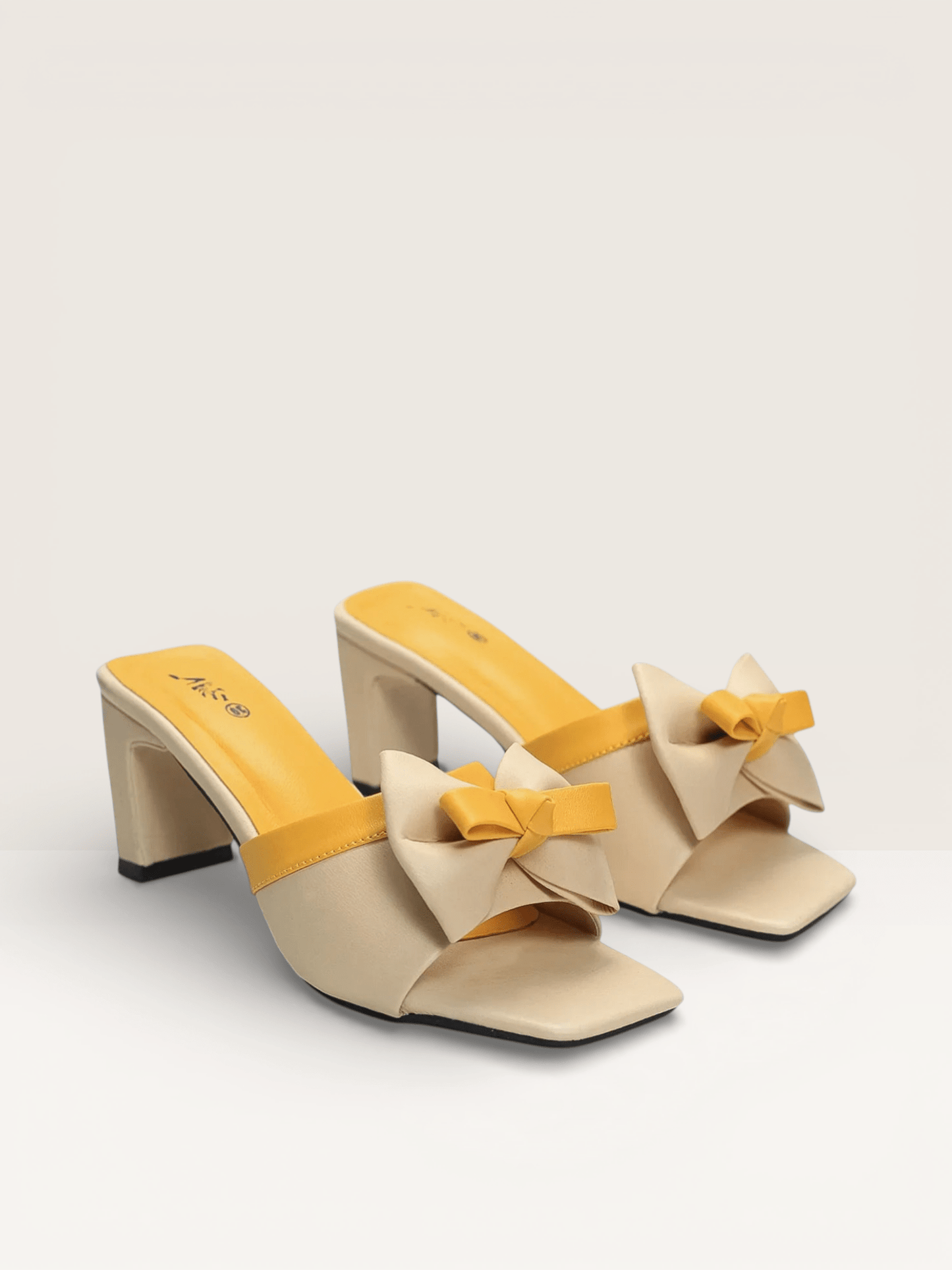 Bow Block Heel Mules for Women | Nawabi Shoes BD - Nawabi Shoes BD