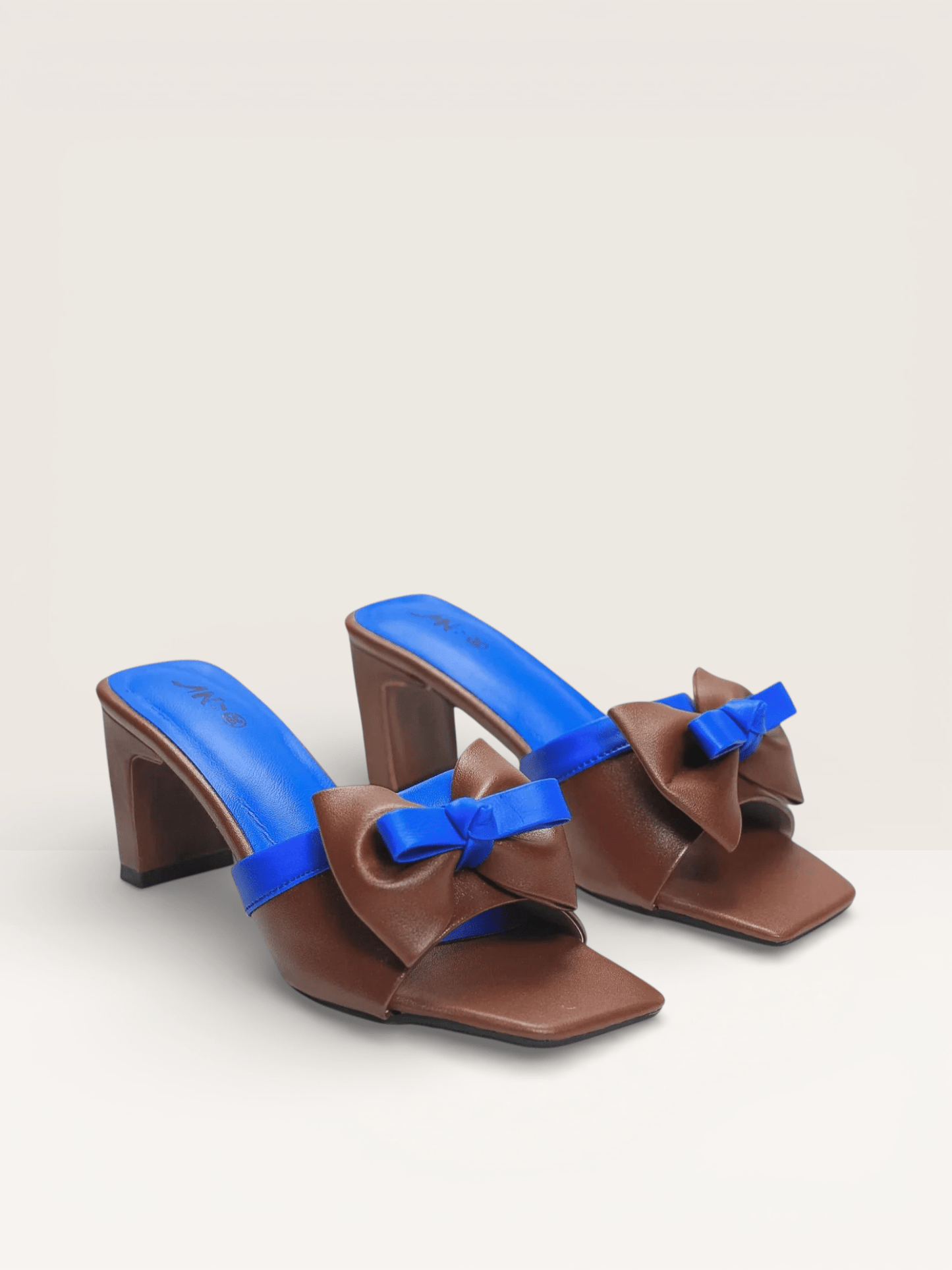 Bow Block Heel Mules for Women | Nawabi Shoes BD - Nawabi Shoes BD