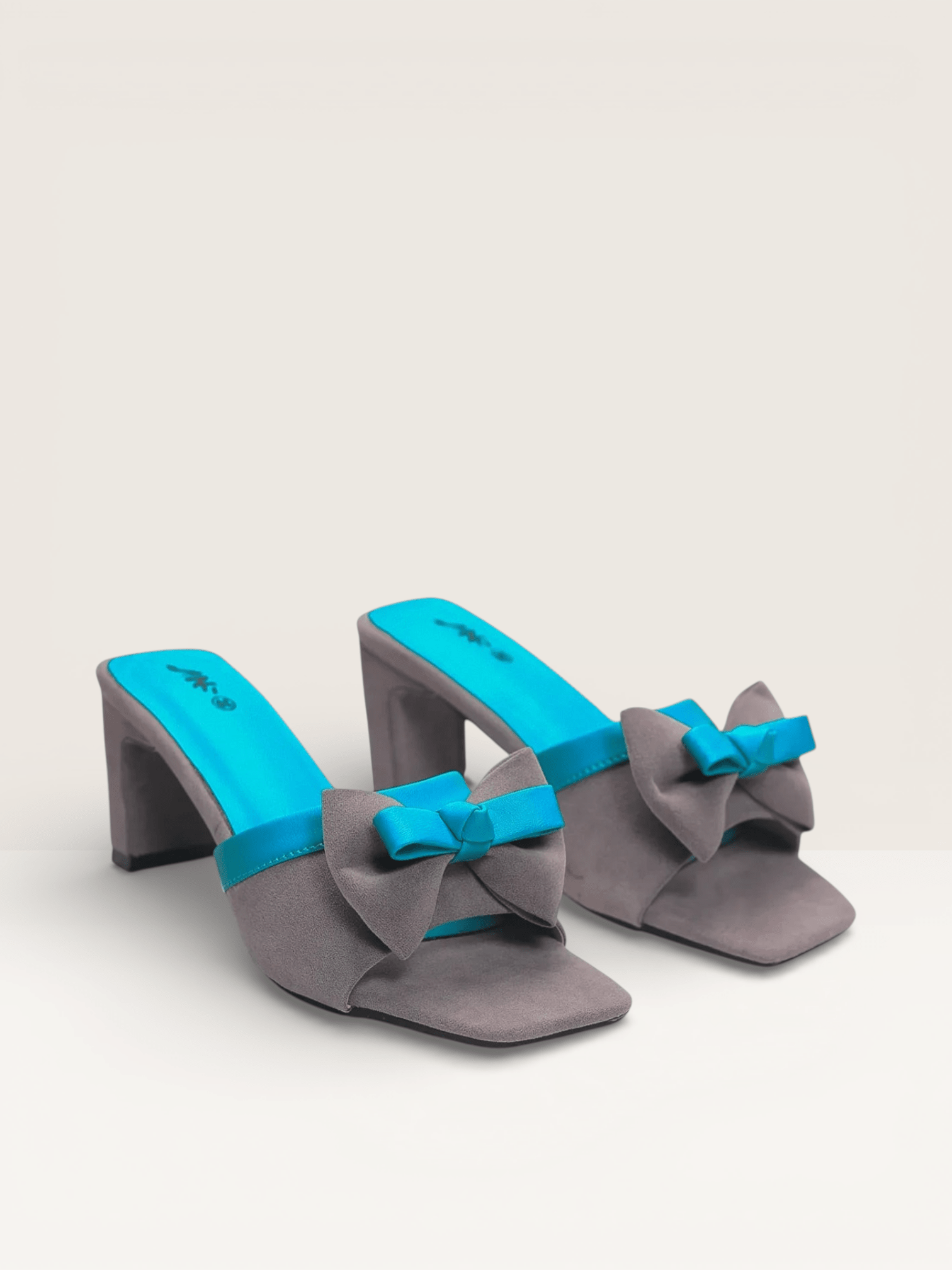 Bow Block Heel Mules for Women | Nawabi Shoes BD - Nawabi Shoes BD