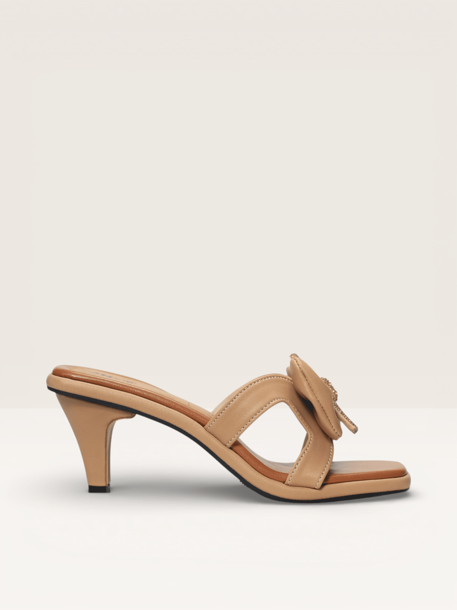 Bow Detail Pencil Heels with Square Toe Nawabi Shoes BD - Nawabi Shoes BD