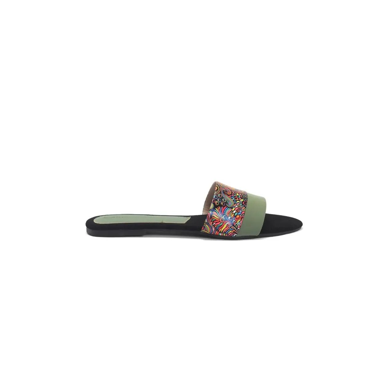Buy Slip on Embellished Ladies Flat Sandals | Nawabi Shoes BD - Nawabi Shoes BD