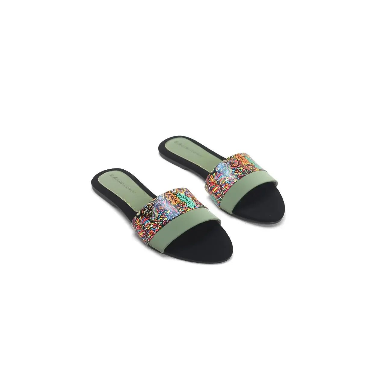 Buy Slip on Embellished Ladies Flat Sandals | Nawabi Shoes BD - Nawabi Shoes BD