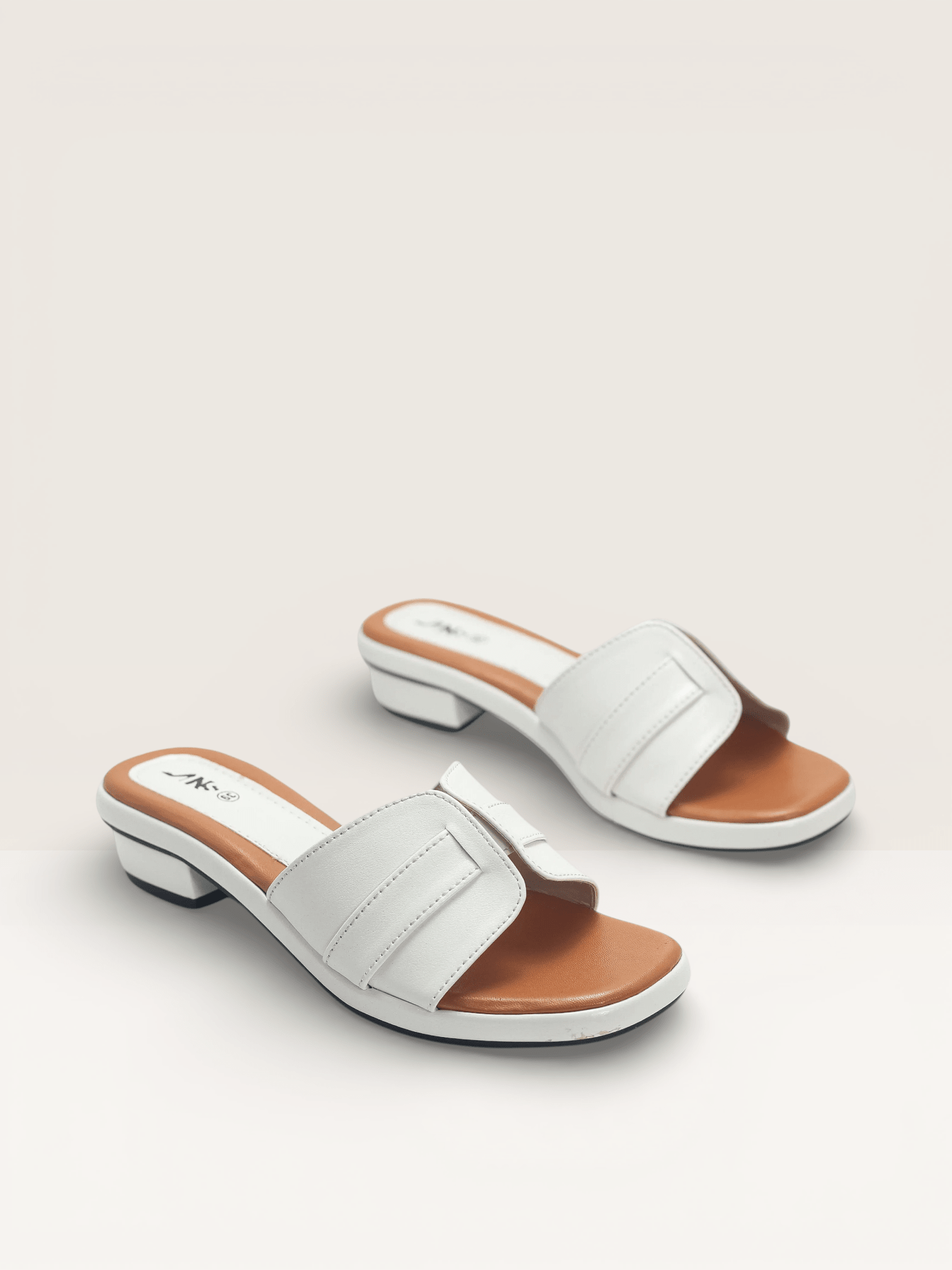 Comfortable Brown Ladies Sandals | Low Block Heel Office & Party Wear - Nawabi Shoes BD