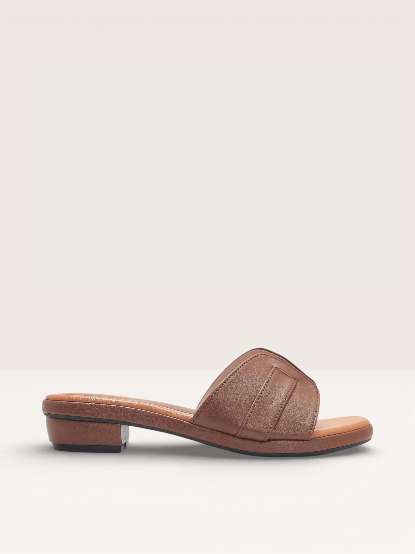 Comfortable Brown Ladies Sandals | Low Block Heel Office & Party Wear - Nawabi Shoes BD