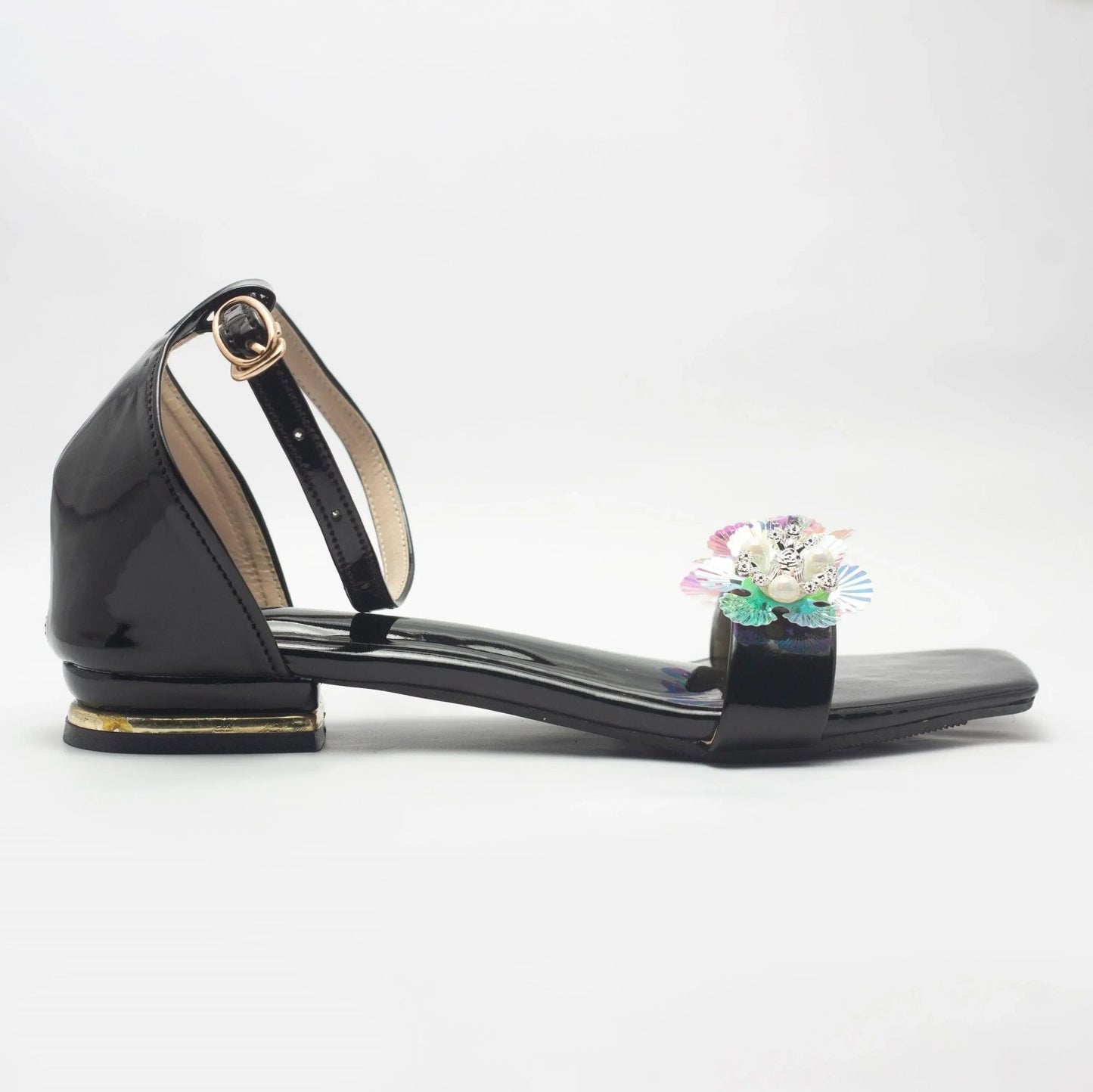 Crystal Strappy Women's Flat Sandals | Nawabi Shoes BD - Nawabi Shoes BD