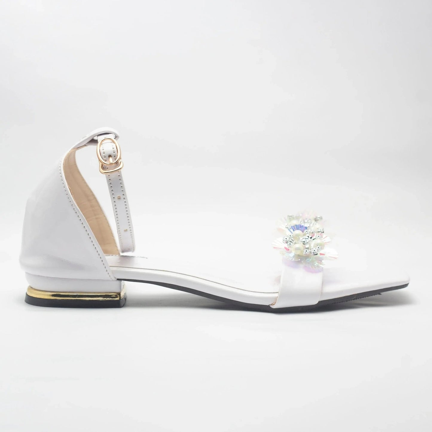 Crystal Strappy Women's Flat Sandals | Nawabi Shoes BD - Nawabi Shoes BD