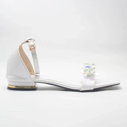 Crystal Strappy Women's Flat Sandals | Nawabi Shoes BD - Nawabi Shoes BD