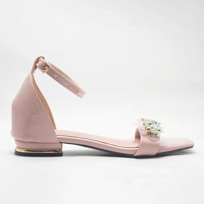 Crystal Strappy Women's Flat Sandals | Nawabi Shoes BD - Nawabi Shoes BD