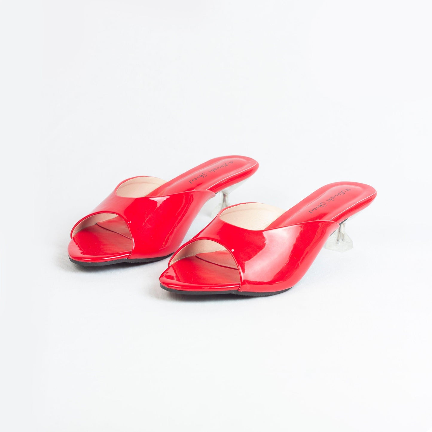 Red Modern Pencil Heels-Nawabi Shoes BD
