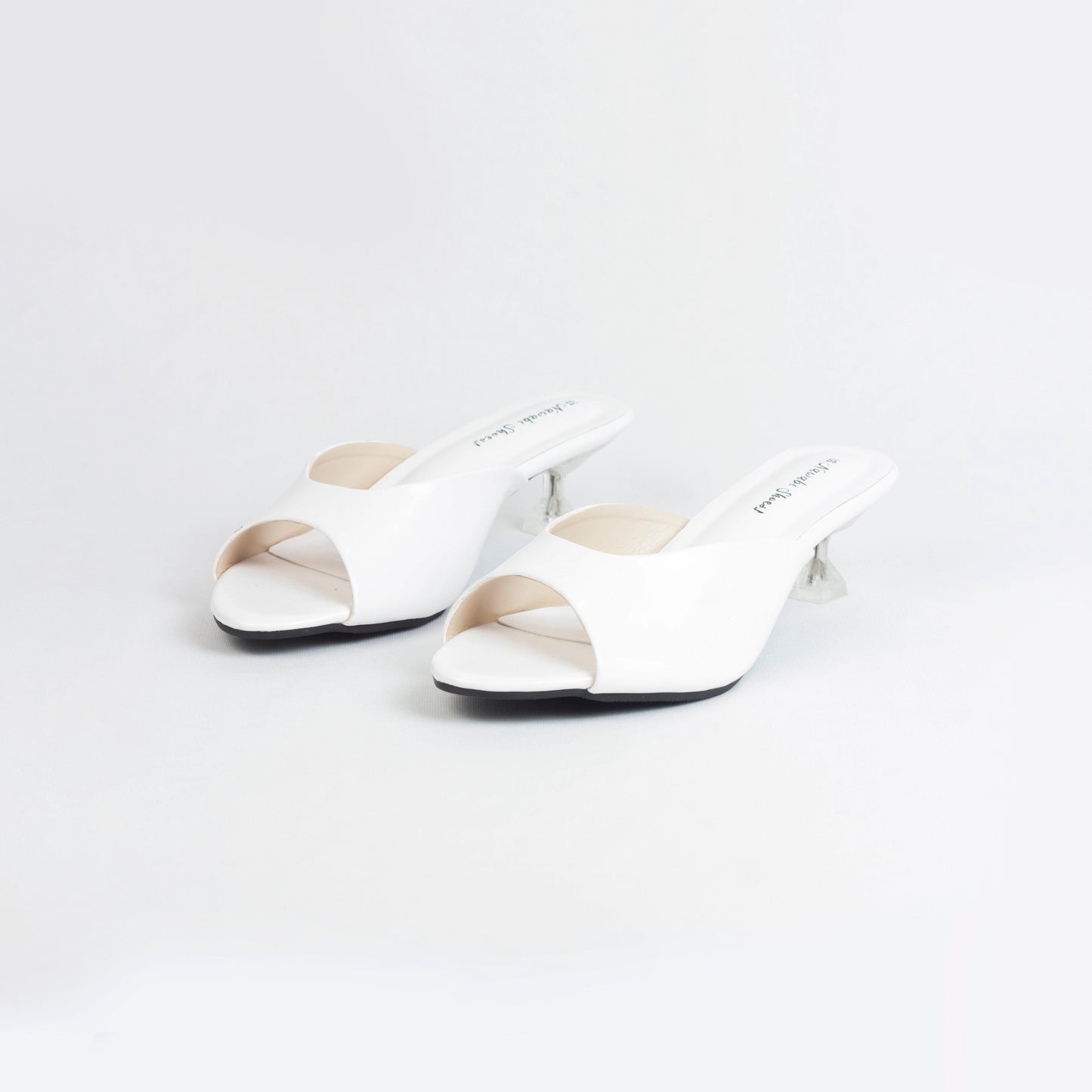 White Modern Pencil Heels-Nawabi Shoes BD