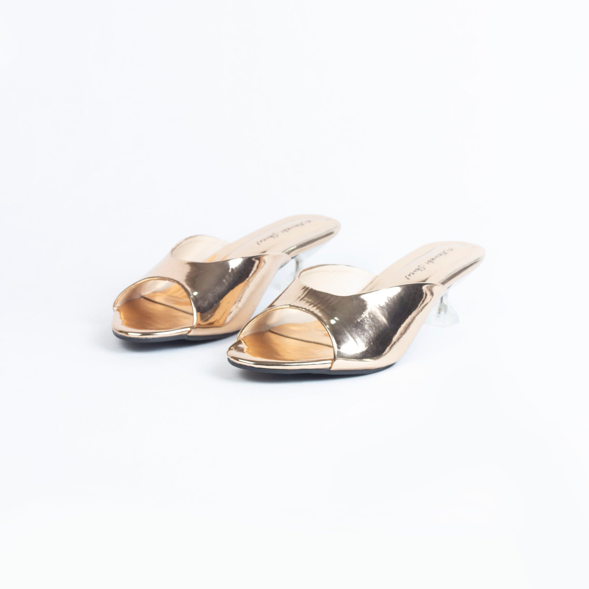 Rose Gold Modern Pencil Heels-Nawabi Shoes BD