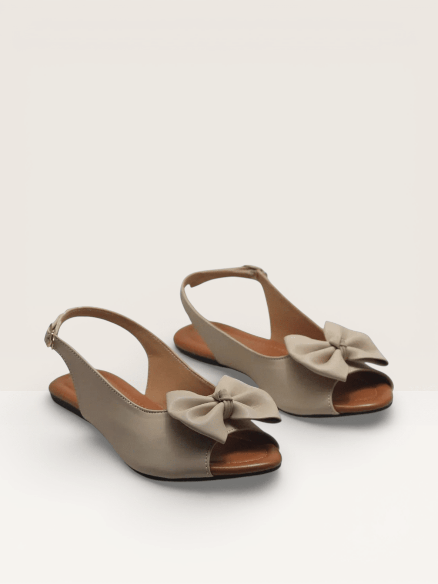 Elegant Green Bow Slingback Women’s Flats | Stylish & Comfortable Peep - Toe Shoes - Nawabi Shoes BD