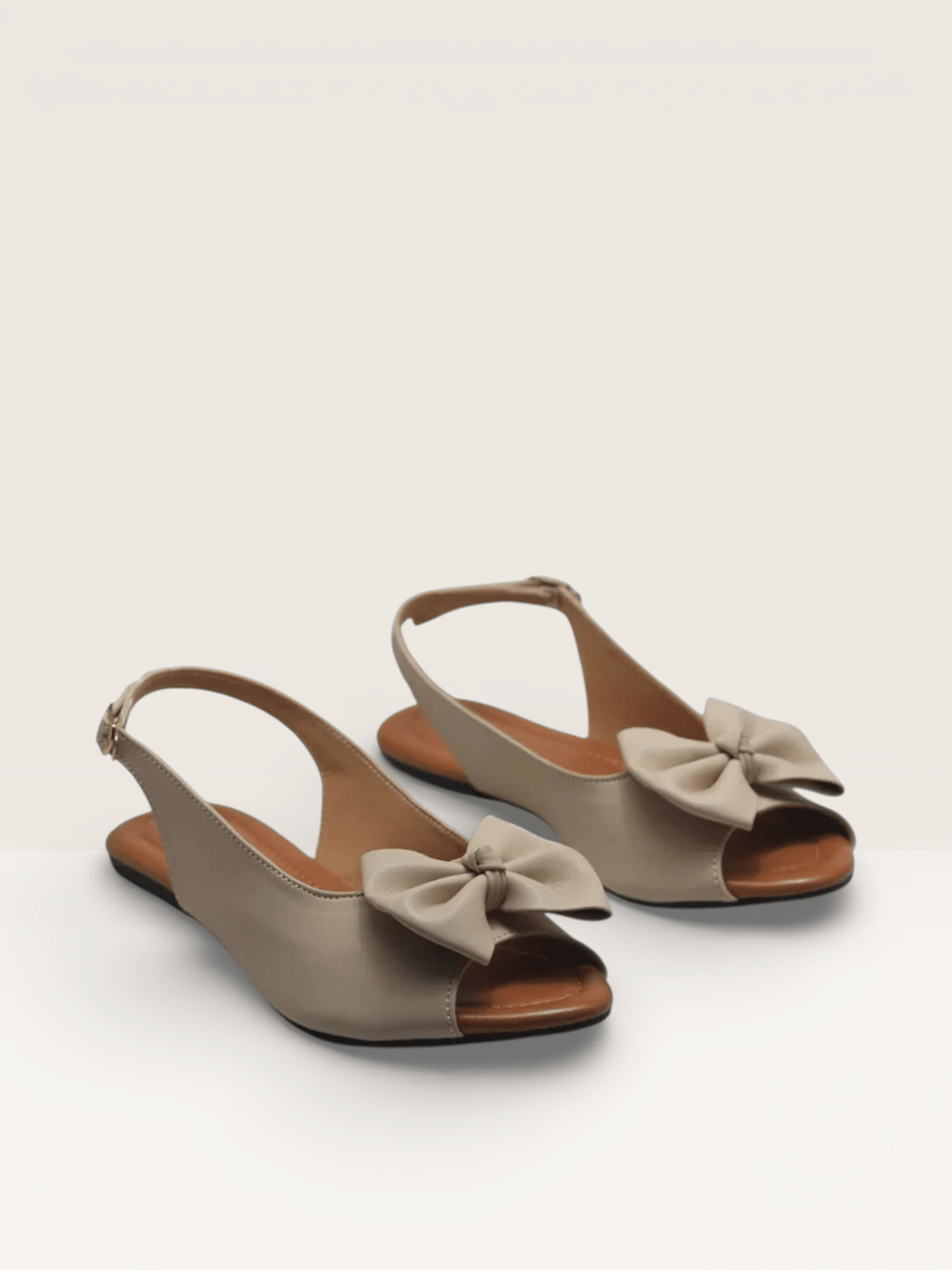 Elegant Green Bow Slingback Women’s Flats | Stylish & Comfortable Peep - Toe Shoes - Nawabi Shoes BD