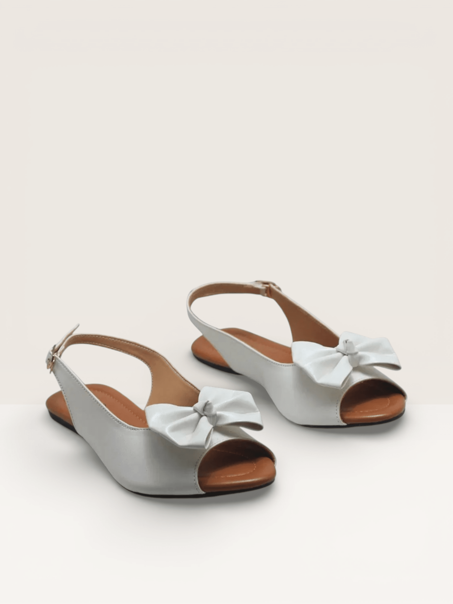 Elegant Green Bow Slingback Women’s Flats | Stylish & Comfortable Peep - Toe Shoes - Nawabi Shoes BD