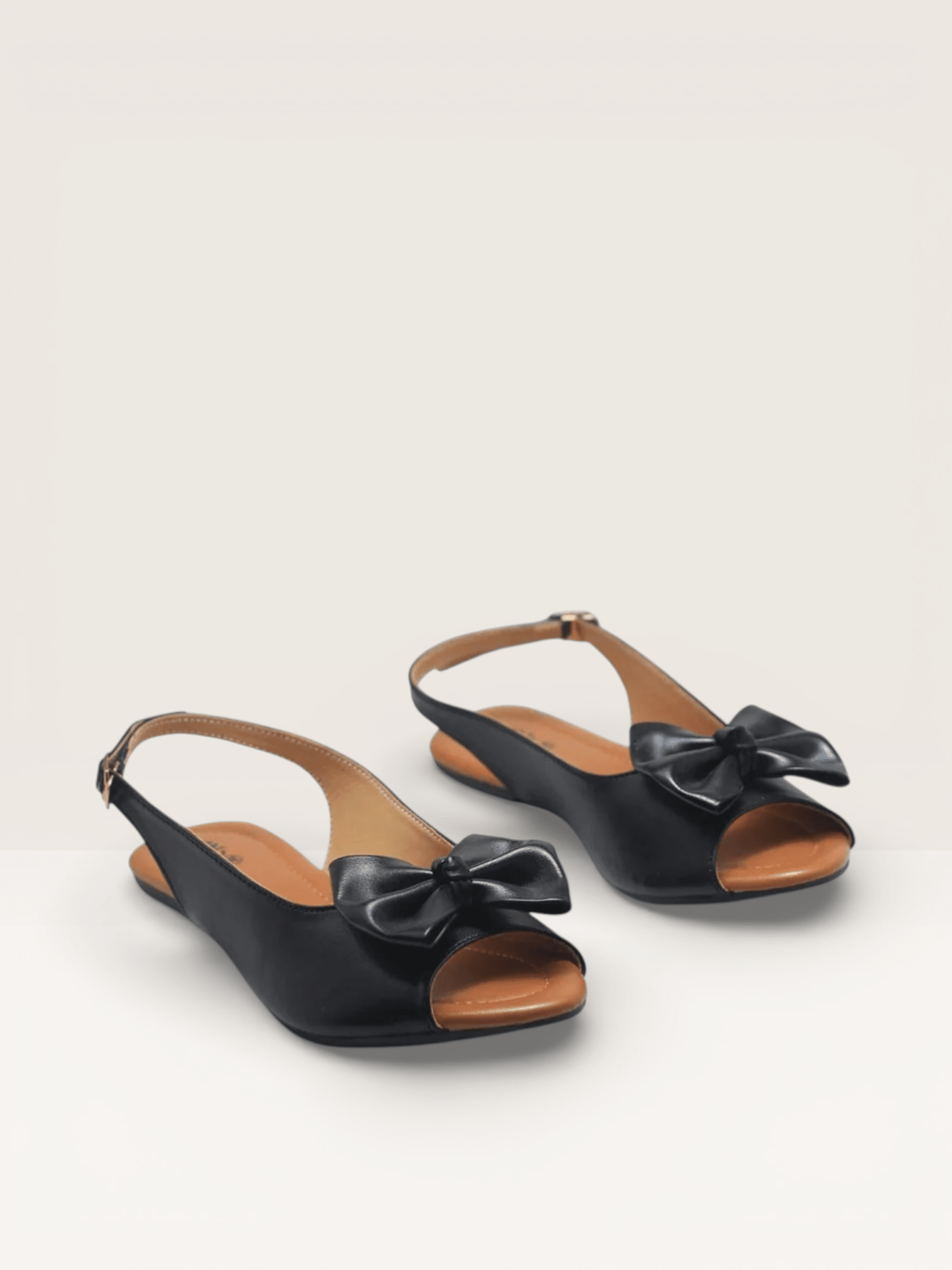 Elegant Green Bow Slingback Women’s Flats | Stylish & Comfortable Peep - Toe Shoes - Nawabi Shoes BD