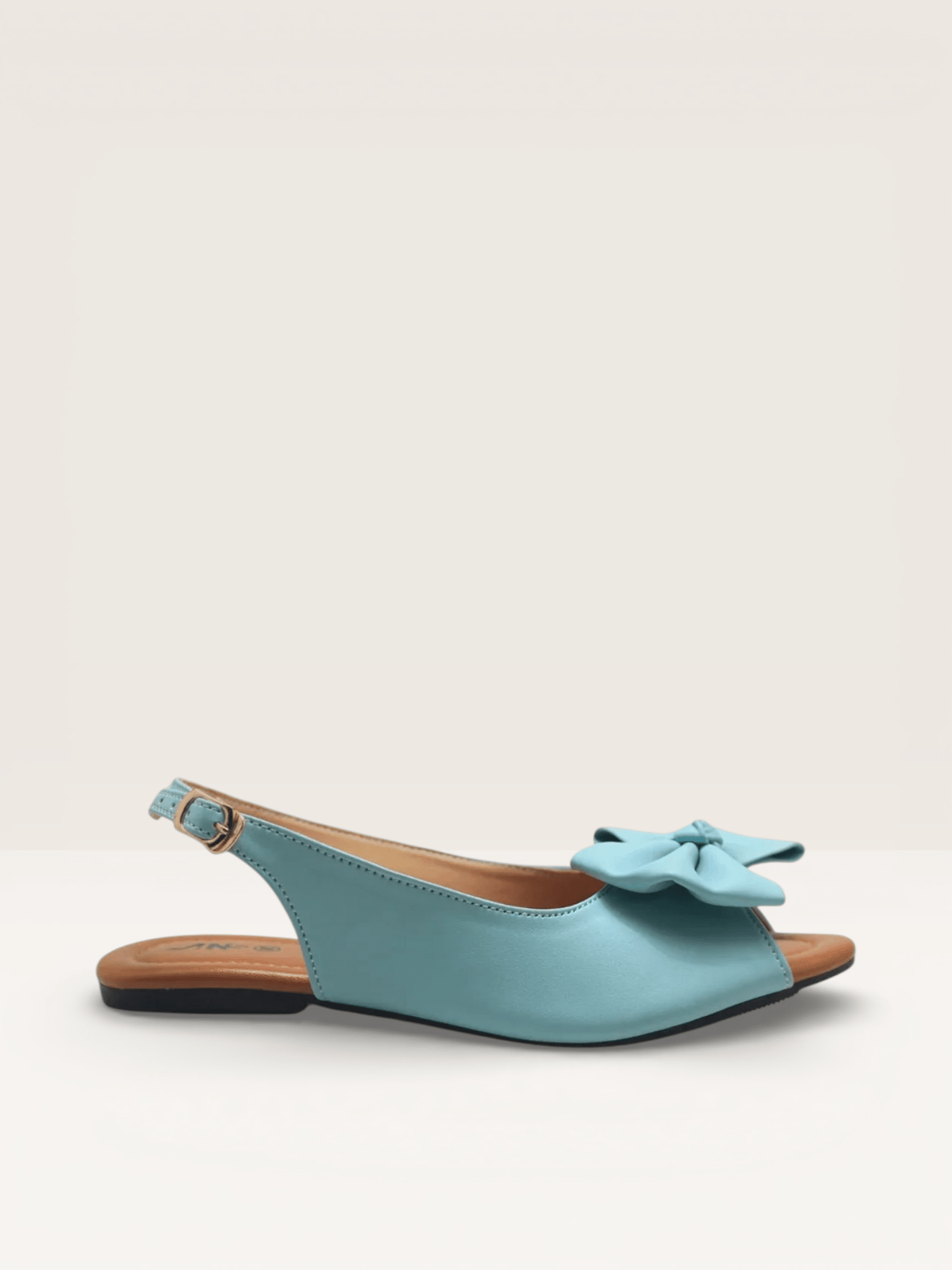 Elegant Green Bow Slingback Women’s Flats | Stylish & Comfortable Peep - Toe Shoes - Nawabi Shoes BD