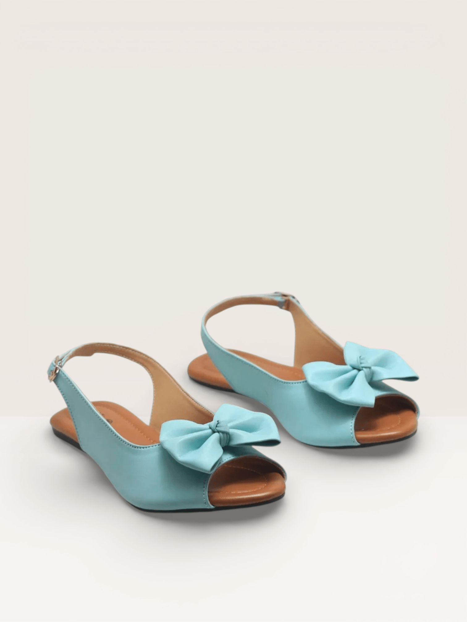 Elegant Green Bow Slingback Women’s Flats | Stylish & Comfortable Peep - Toe Shoes - Nawabi Shoes BD