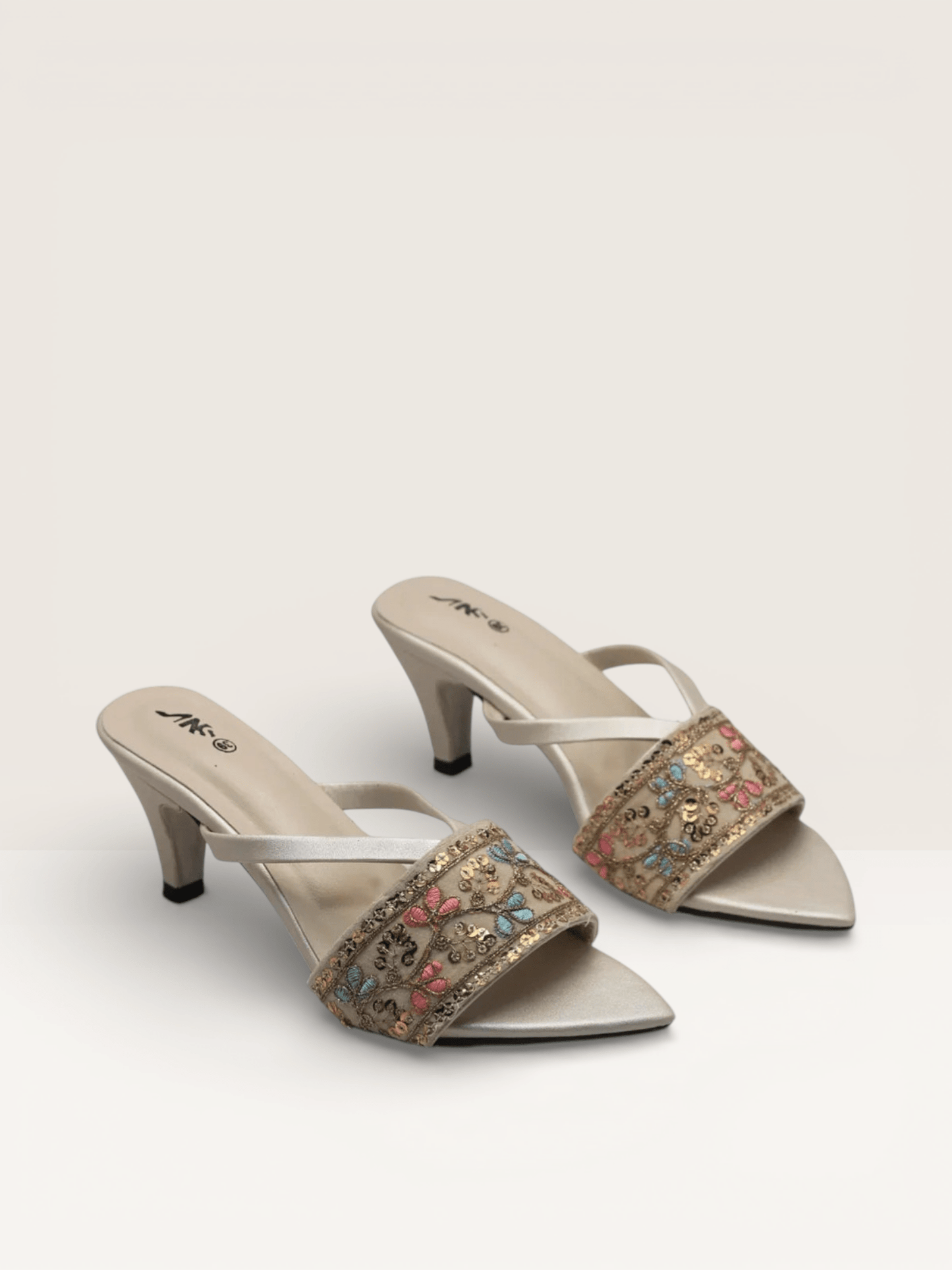 Embellished Heels | for Girls for Festivities Prose Sandals – Nawabi Shoes BD - Nawabi Shoes BD