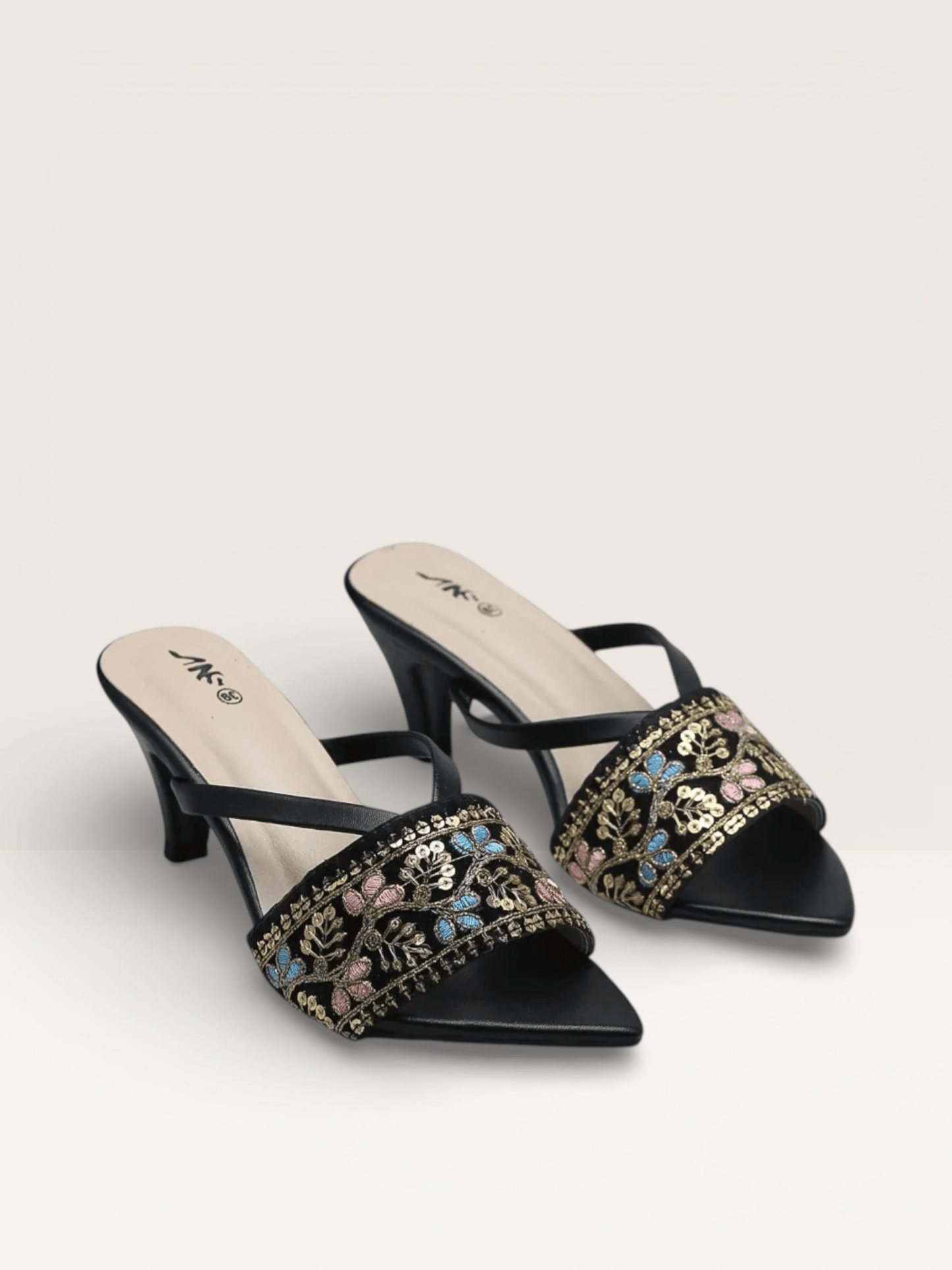 Embellished Heels | for Girls for Festivities Prose Sandals – Nawabi Shoes BD - Nawabi Shoes BD